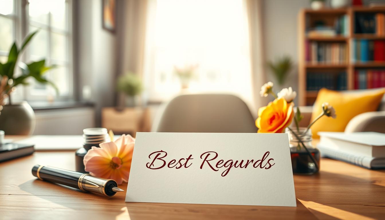 Wie richtet man liebe Grüße auf Englisch aus?