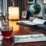 Wie sagt man „ganz liebe Grüße“ auf Englisch?