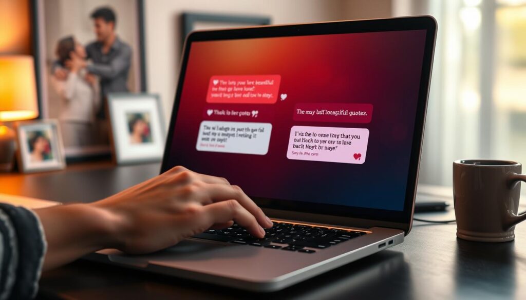 digitale Kommunikation Liebeszitate Nachrichten